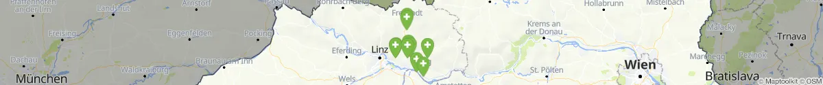 Kartenansicht für Apotheken-Notdienste in der Nähe von Weitersfelden (Freistadt, Oberösterreich)